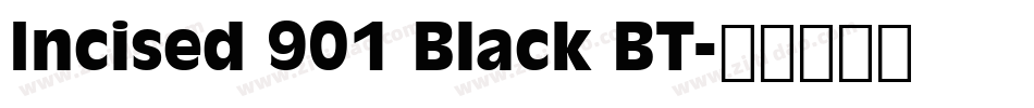 Incised 901 Black BT字体转换